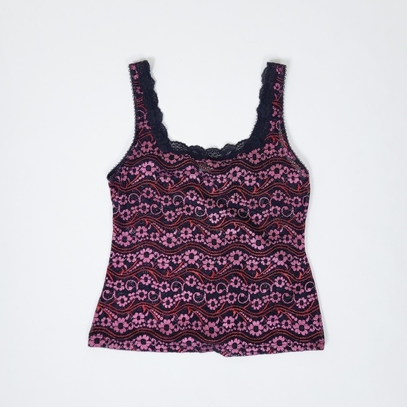 Vintage Pink and Black Camisole Top - Picture 3 of 8